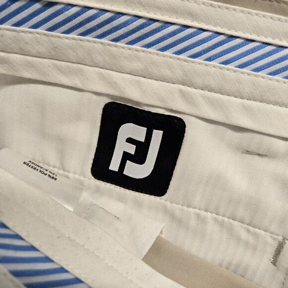 FootJoy FJ 5 Pocket Golf Pants Stretch Mens Size 34x32 Khaki Tan Performance - Picture 2 of 10